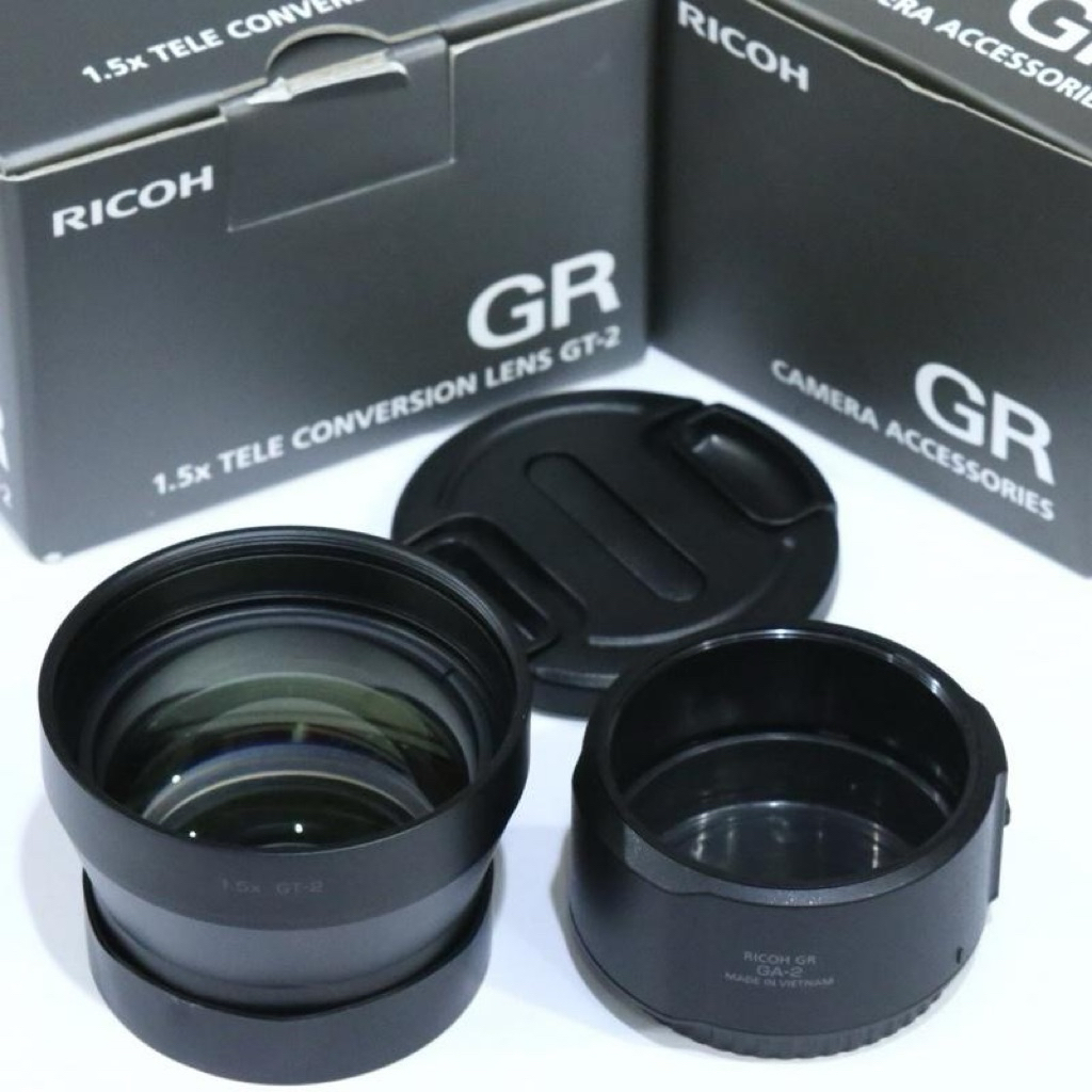 RICOH GT-2 TELE CONVERSION LENS PLUS LENS ADAPTER GA-2 for GR IIIX TELECONVERTER