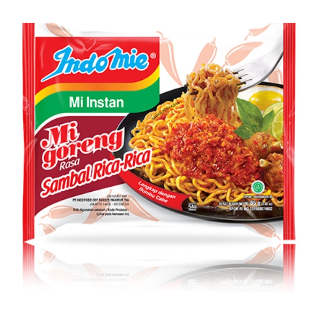 Mie Indomi Goreng / Aceh / Rica Rica / Soto Mie / Cabe Ijo / Soto Lamongan / Rendang
