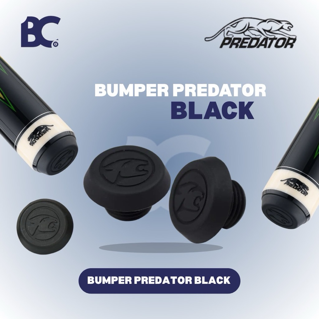 Bumper Predator Black Rubber Bumper Stick Billiard Aksesoris Cue Predator