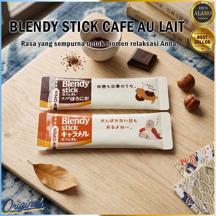 Blendy Stick Cafe au Lait Original Kopi Sachet Instan