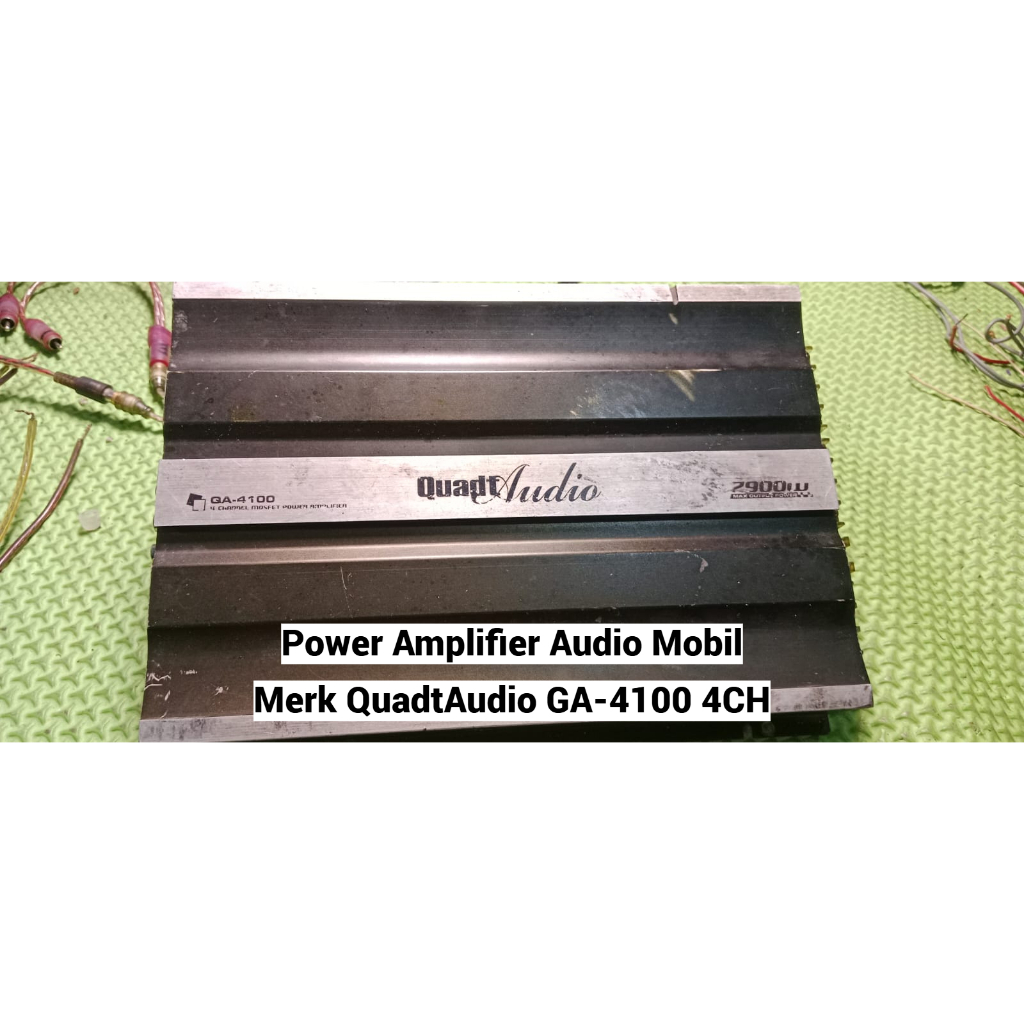 Power Audio Mobil QuadtAudio GA-4100 4 Channel | Kondisi Bekas Normal.