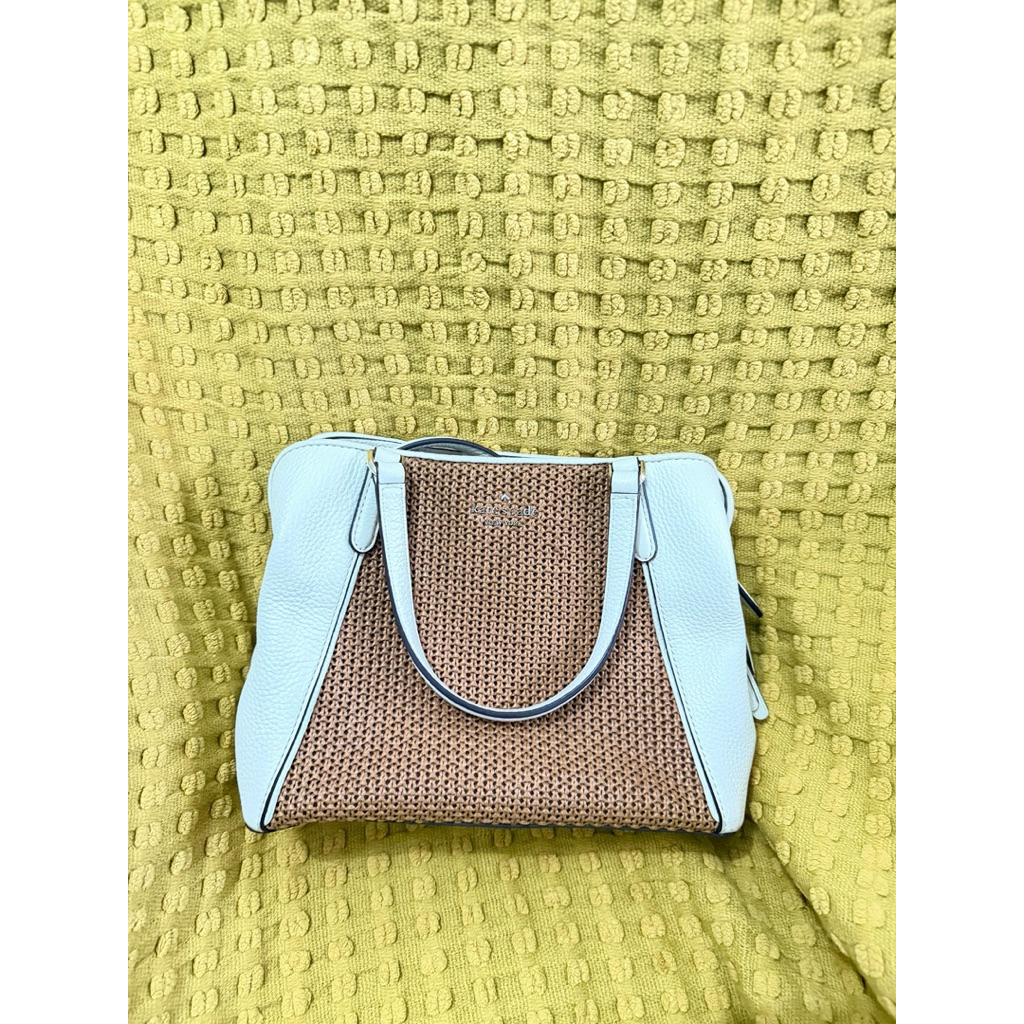 KS MED TRIPLE Compartment satchel jackson straw warm ginger