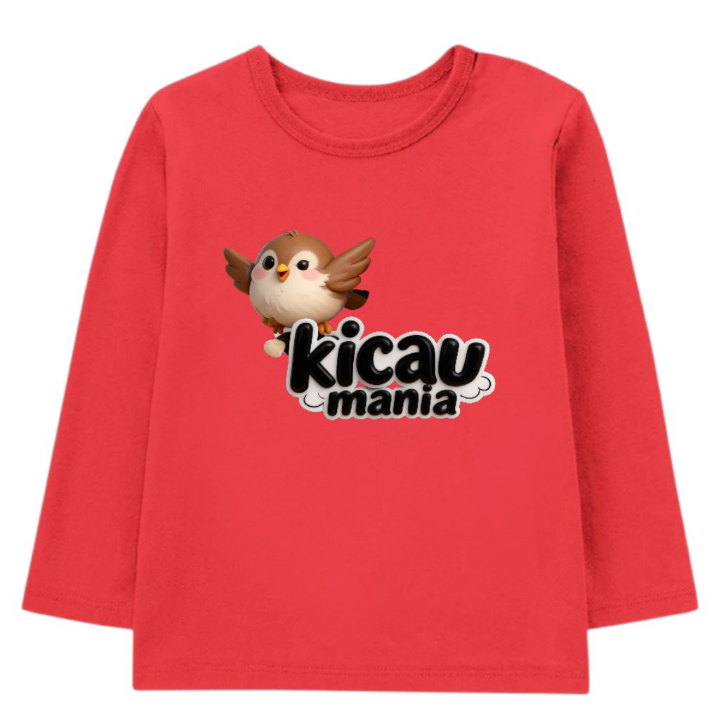 KAOS LENGAN PANJANG ANAK ANAK KEKINIAN TERBARU  KICAU MANIA