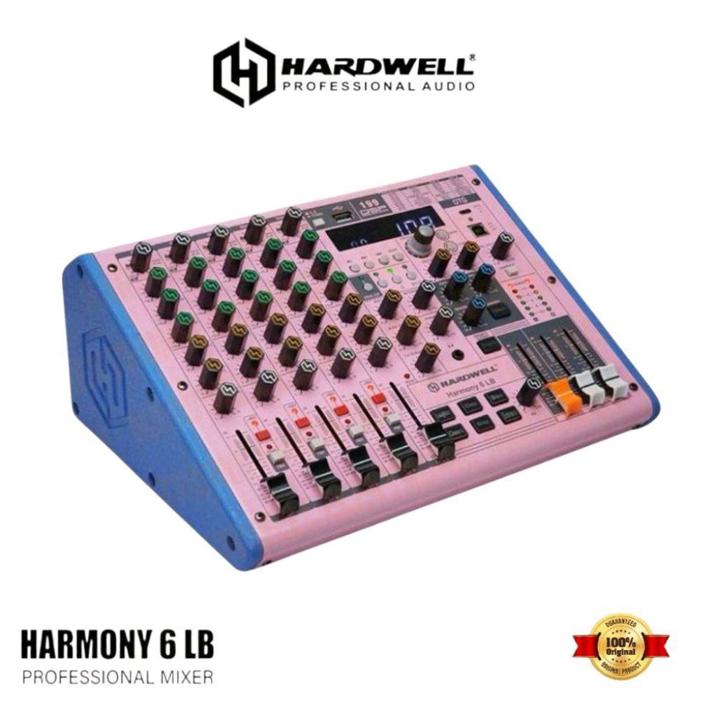 Mixer Hardwell Harmony 6 LB With Loopbavk Key Control 199 DSP 6 Channel Original