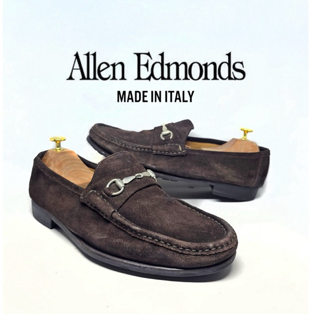 Size 44 | ALLEN EDMONDS Horsebit Loafers Sepatu formal pria slip on Made in Italy