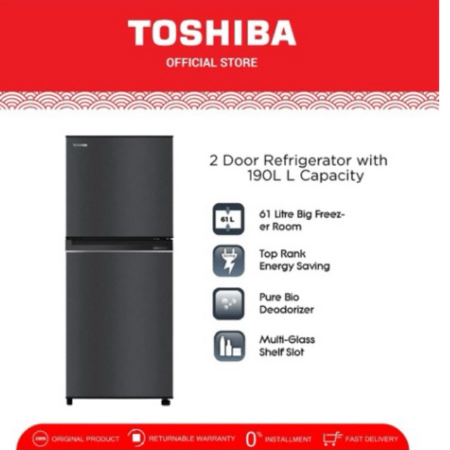 Lemari es Toshiba RF GR 251ISP Garansi Resmi