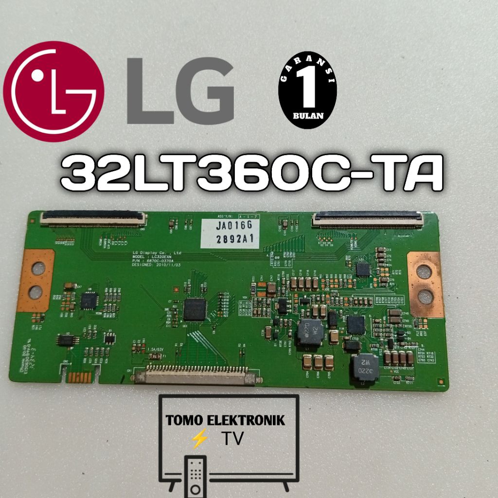 tcon tikon tv lg 32LT360C-TA mesin tv tikon lg 32 inch