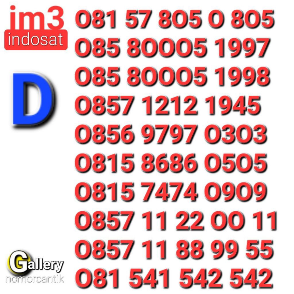 NOMOR CANTIK IM3 6666 223344