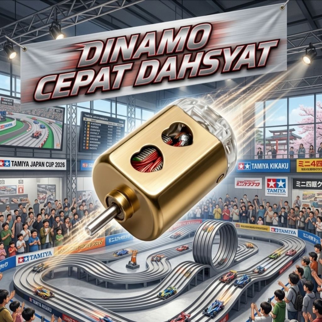 Dinamo Kilikan setan SUPER CEPAT Tamiya mini 4wd speed (top speed 90 KM/jam) kilikan Super, tembaga 