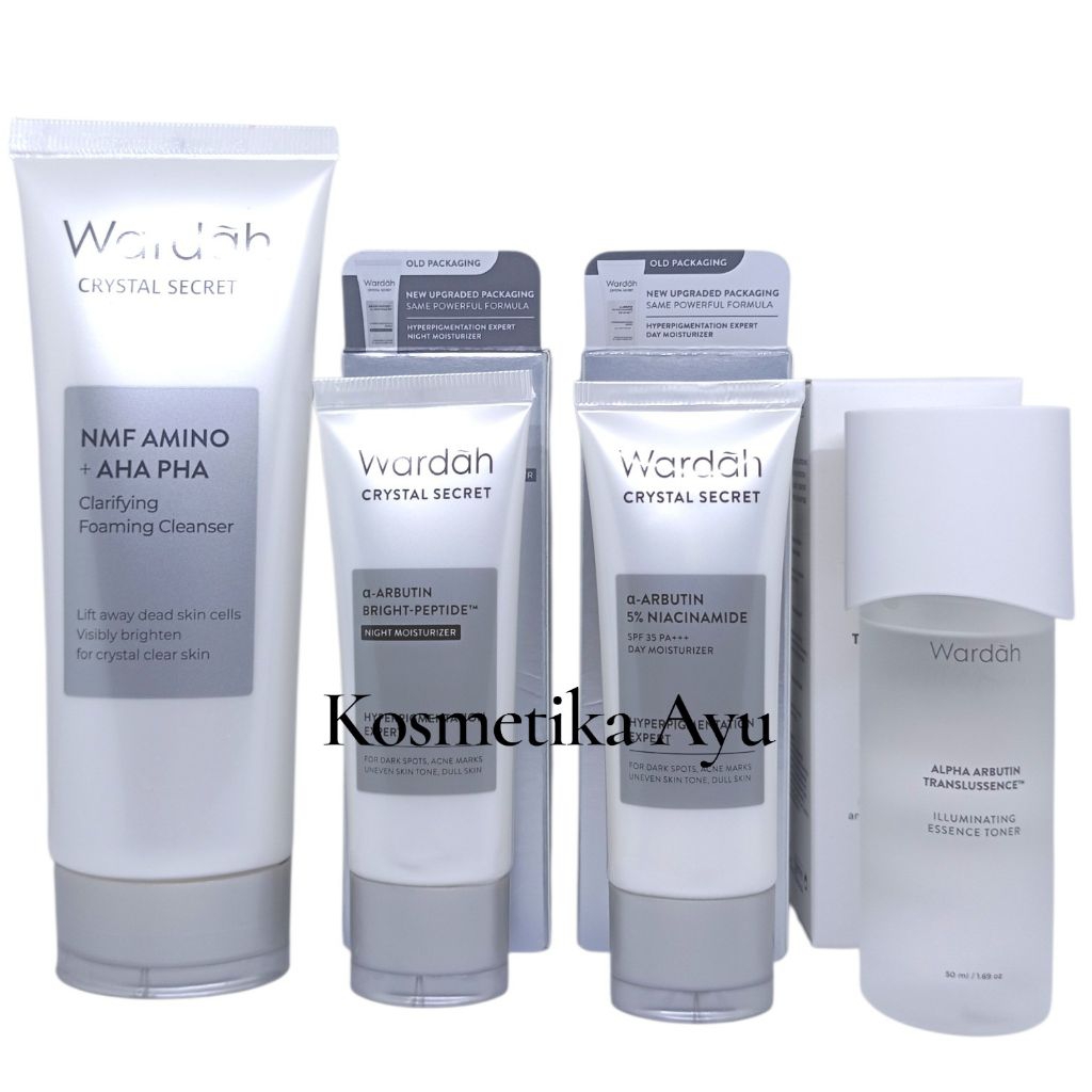 WARDAH White Secret Paket Series/ cream Wardah Pemutih / Paket E