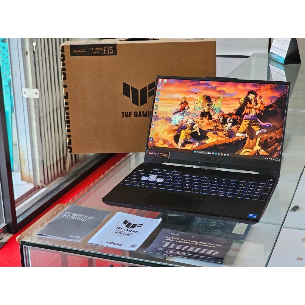ASUS TUF F15 FX507ZC intel Core i7 Gen 12 Nvidia RTX 3050 144 Hz RGB Gaming dan Desain Grafis