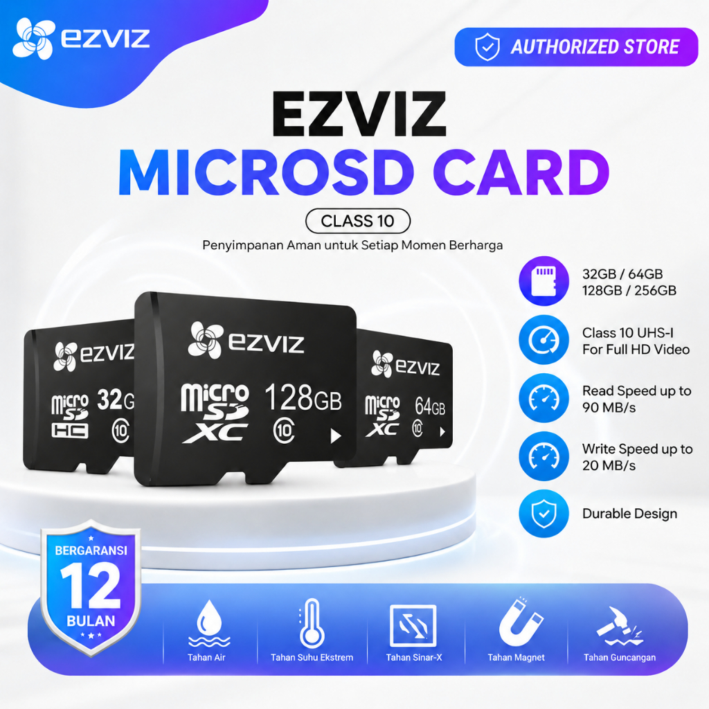 Ezviz MicroSD Card 32GB Class 10 Lexar Memory