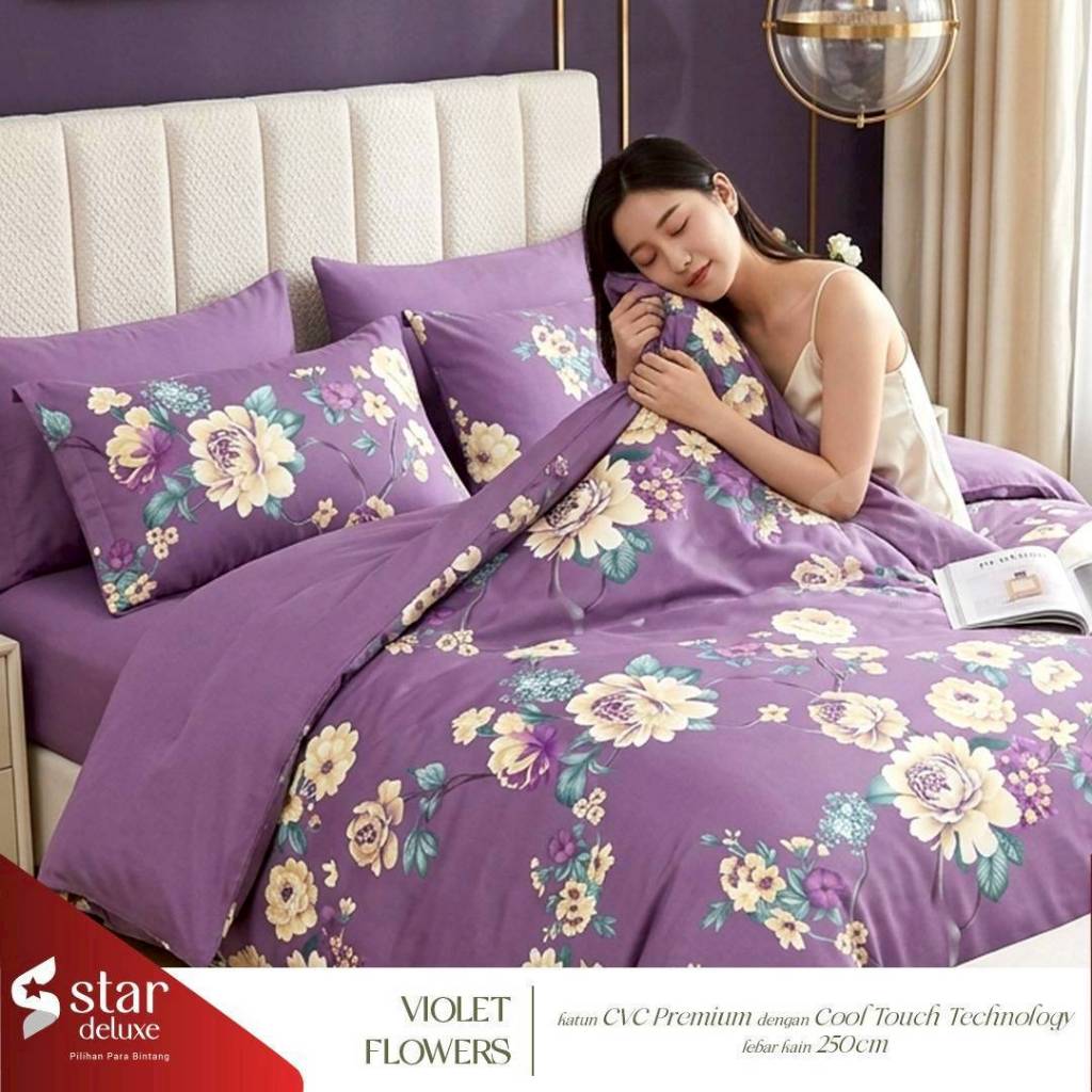 SET Sepray bedcover Katun Lokal Homemade 36 dewasa Soft cantik by karel prosperity