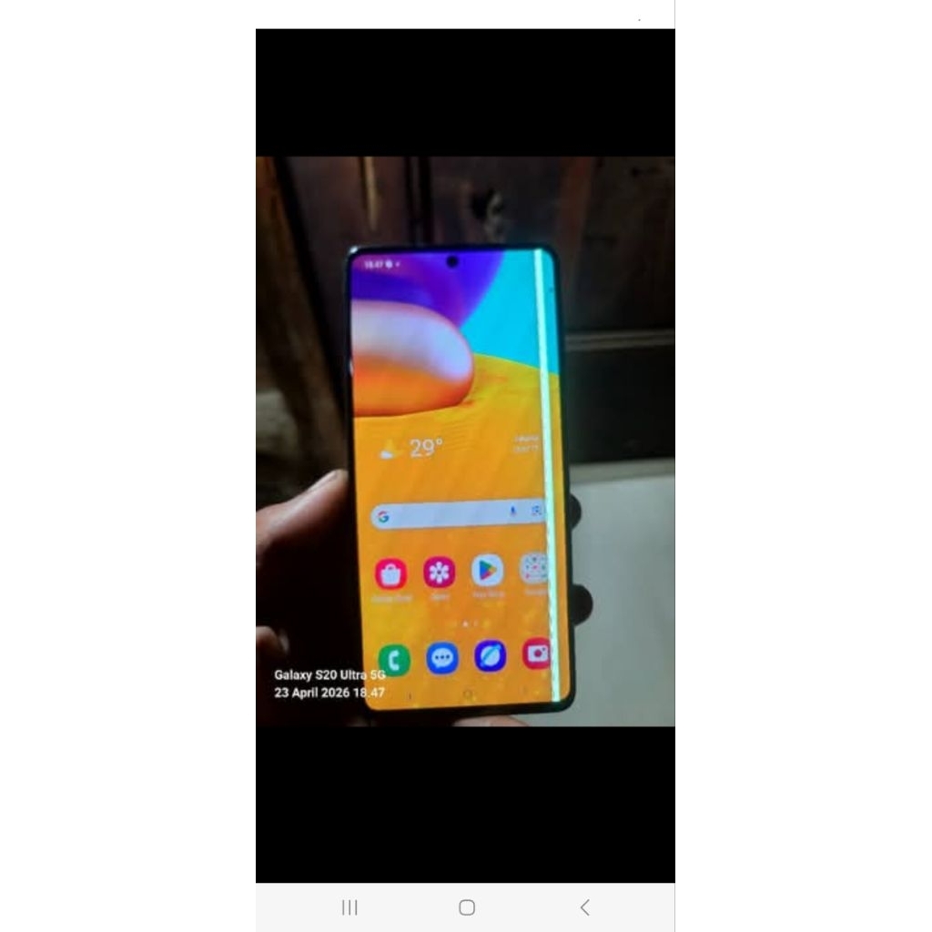 lcd samsung A71 copotan super amoled