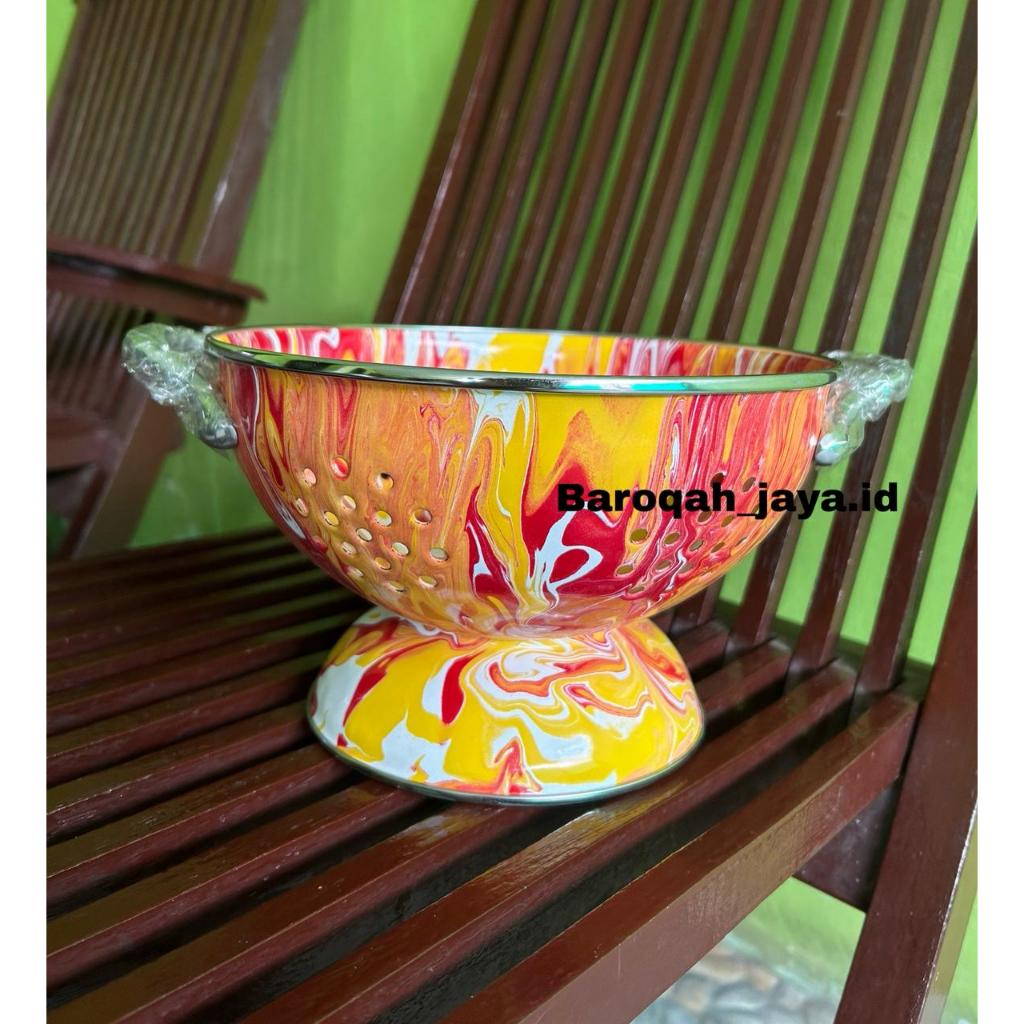 Rice Bowl/Wakul/Wadah Nasi Enamel Kukuruyuk