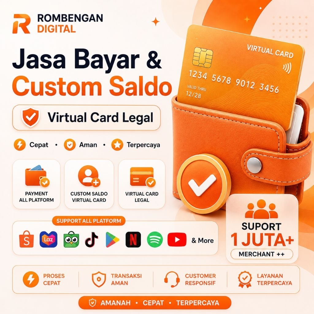 custome saldo vcc | jasa bayar