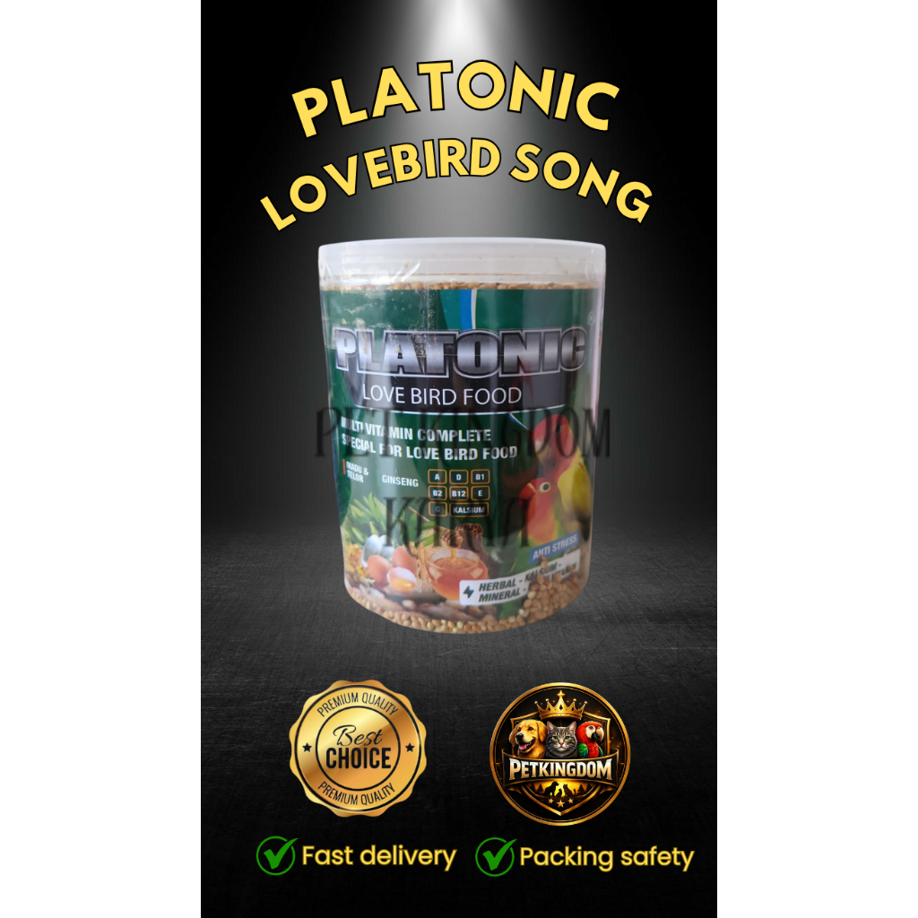 PAKAN BURUNG PLATONIC LOVEBIRD Platonic pakan burung Lovebird 400gr