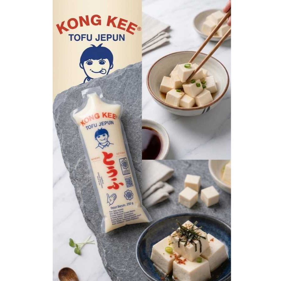 Tahu Jepang Putih kong kee/Tahu sutra 250 gr lembut dan halal