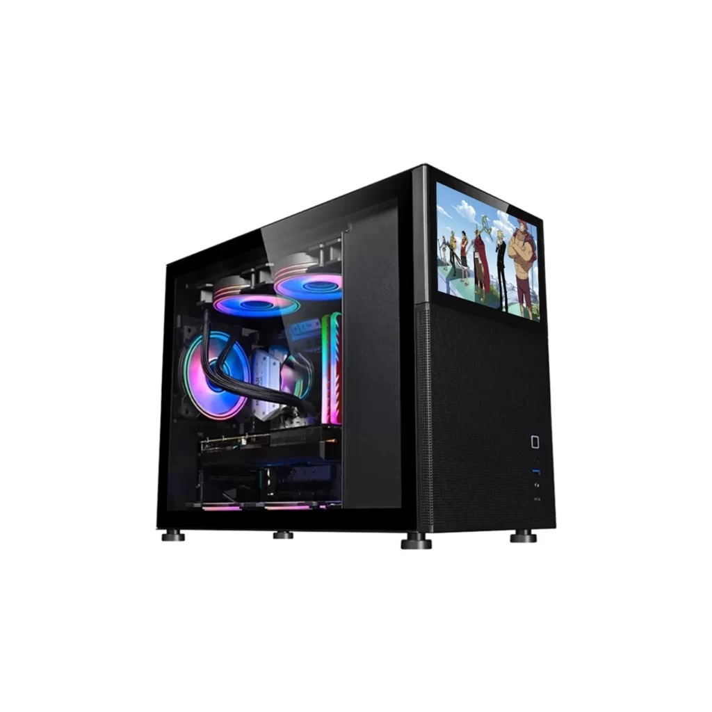 Digital Alliance AMP Case - Micro ATX With LED Display - Black