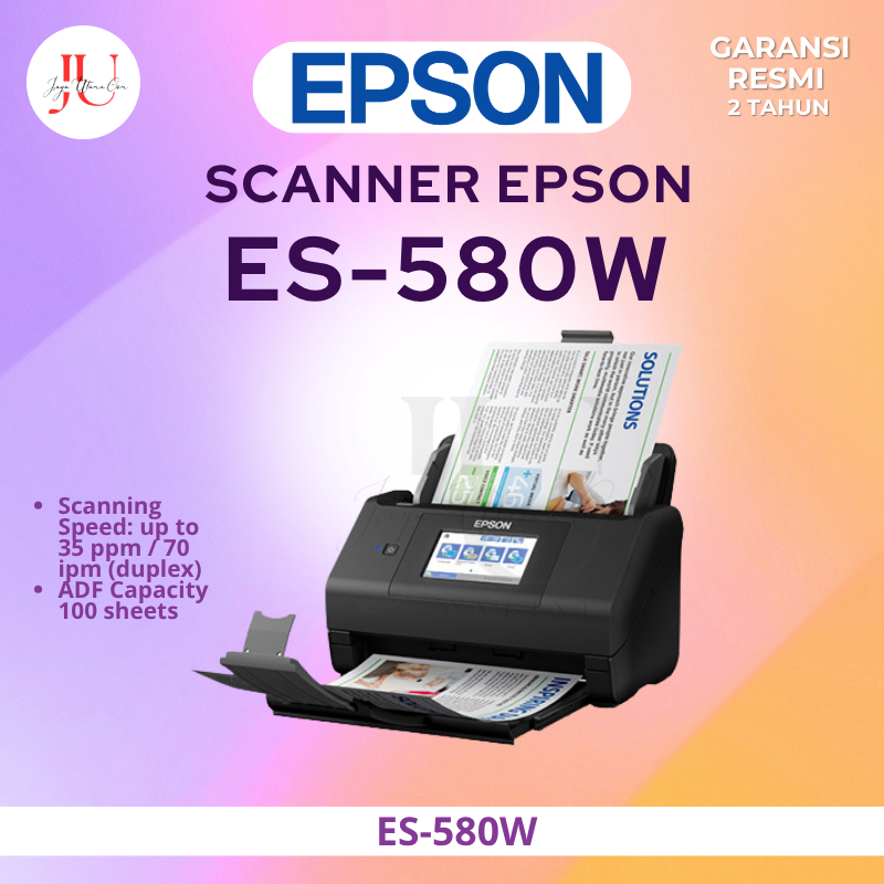 EPSON Scanner ES 580W ES-580W WorkForce A4 Document ADF