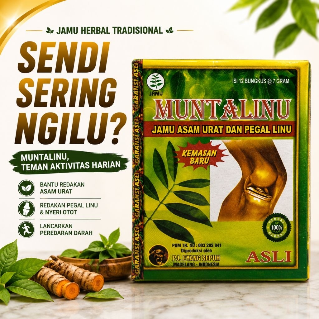 Jamu Kapsul Montalin 10 Sachet - Membantu Meredakan Pegal Linu, Asam Urat