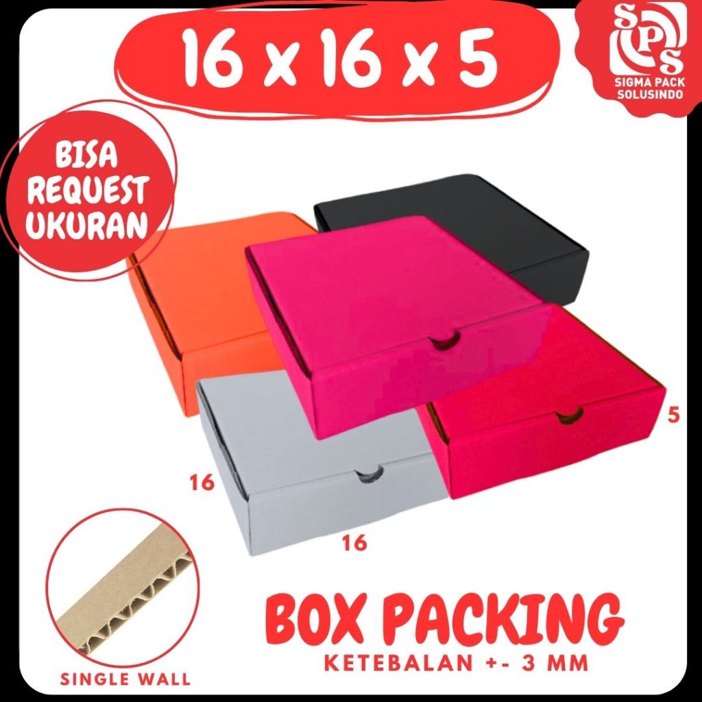 kardus 16x16x5 box pizza LD Kotak lipat depan Hampers Dus piring zigma shop