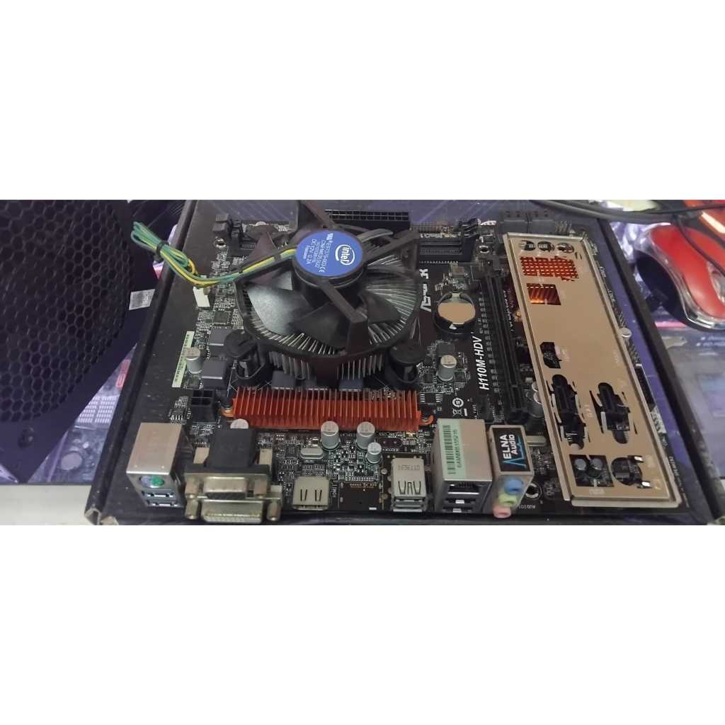 PAKET MOBO H110 ASROCK PROC I3 6100 SOKET 1151