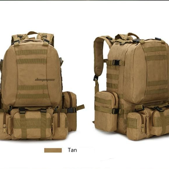 Tas Gunung Hiking Tactical 80L Silver Knight Usa Army -Krem