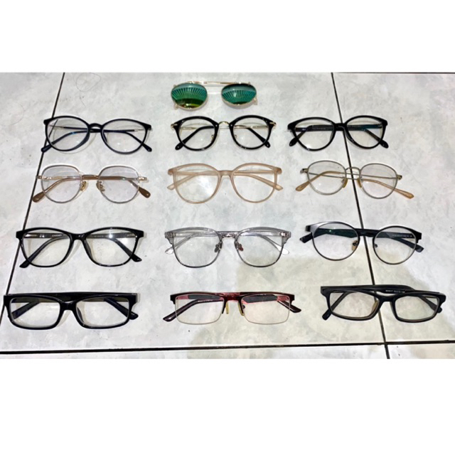 preloved kacamata + case (ada yg new ada yg pl)