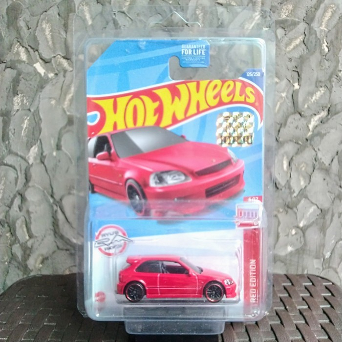HOT WHEELS FS Red Edition '99 Honda Civic Type R EK9
