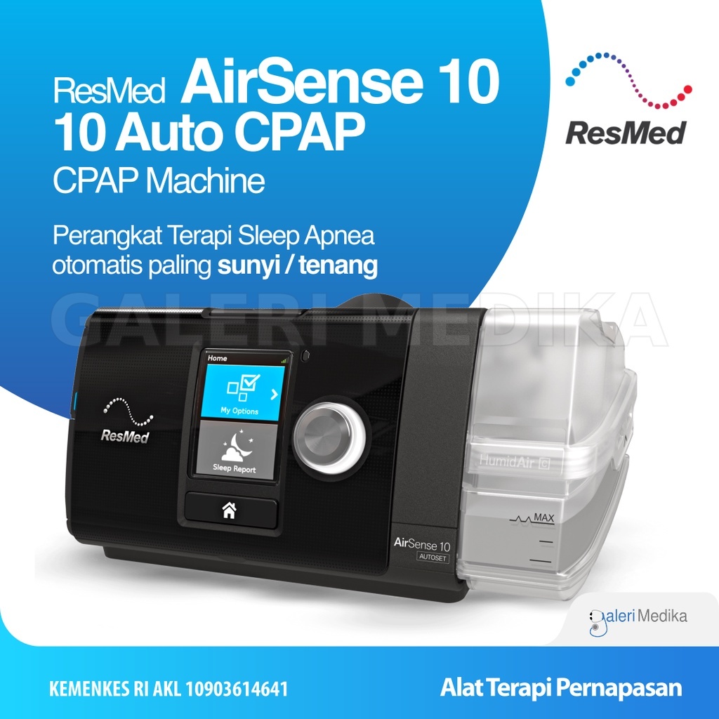 ResMed AirSense 10Auto CPAP Untuk Sleep Apnea Mengatasi Tidur Mendengkur
