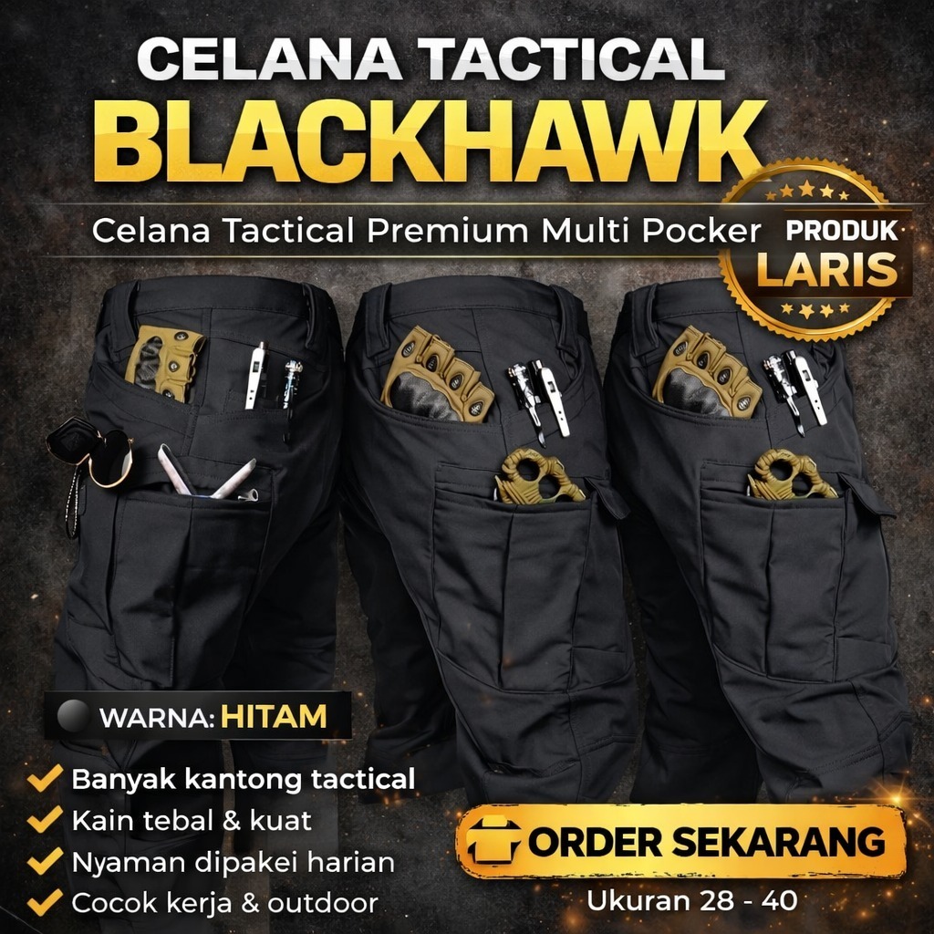 Blackhawk Tactical Pants Celana Tactical Pria untuk Kerja Lapangan Outdoor