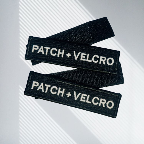 Custom Patch Bordir Tempel Logo Nama Emblem List Plus Perekat Kreketan Strap Hook & Loop Fastener Pr