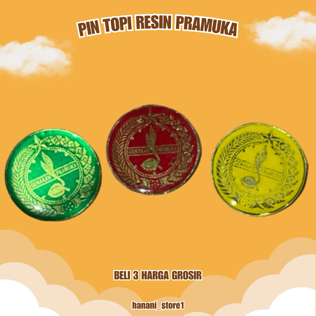 PIN RESIN TOPI BONI PUTRI SATUAN