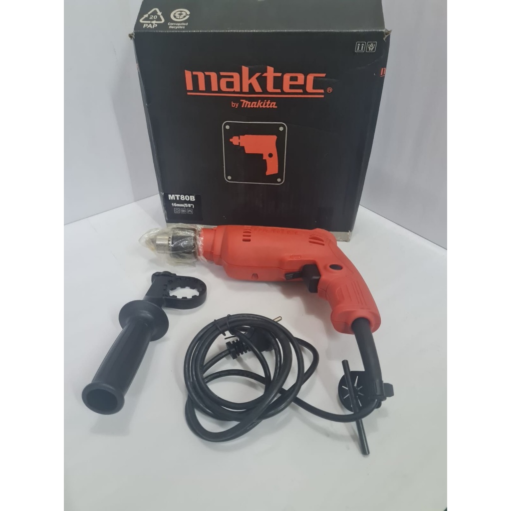 Bor Tembok maktec MT80B 16mm / Bor Listrik Impact Drill 500W maktec MT 80B