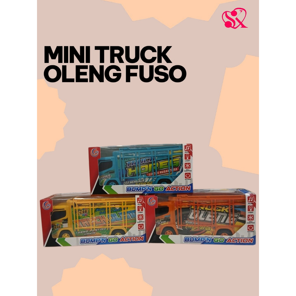 Mainan Anak Mini Truck Oleng Fuso BO(JSP T44)