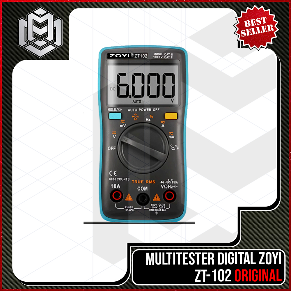 MM - ZOYI ZT-102 MULTIMETER DIGITAL / AVOMETER MULTITESTER 102 / ZOYI ZT102 SMART DIGITAL MULTITESTE
