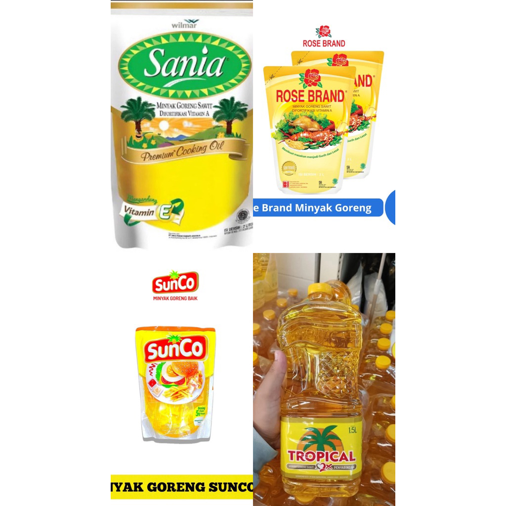 PROMO MINYAK 2 LITER (MEREK SANIA, ROSEBRAND, FORTUNE)