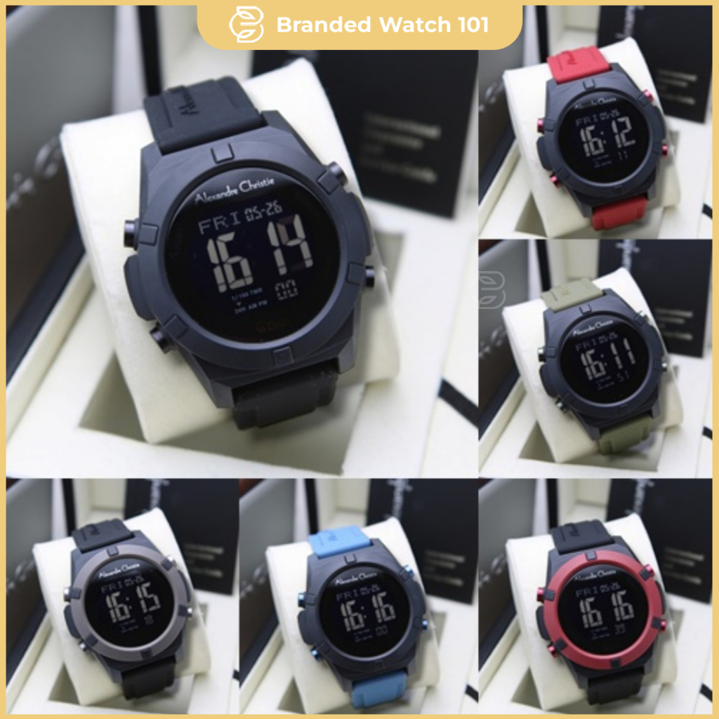 ORIGINAL Jam Tangan Pria Alexandre Christie AC 9371 / AC9371 / 9371 Garansi Resmi 1 Tahun, Rubber
