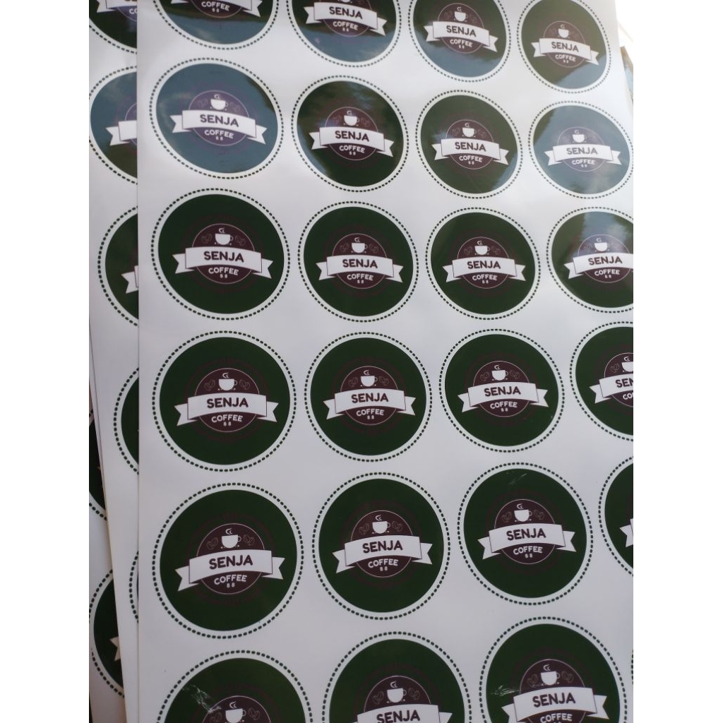 Stiker Logo Makanan