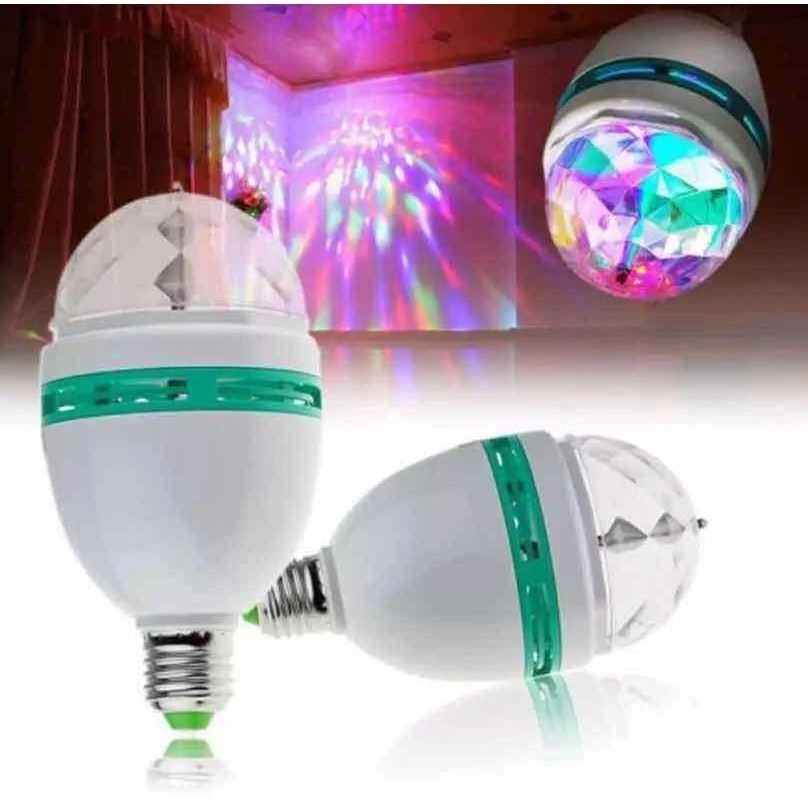 ( DUGEM LAMP ) LAMPU DISCO PUTAR ROTATE FULL COLOUR MINIBAR CAFE