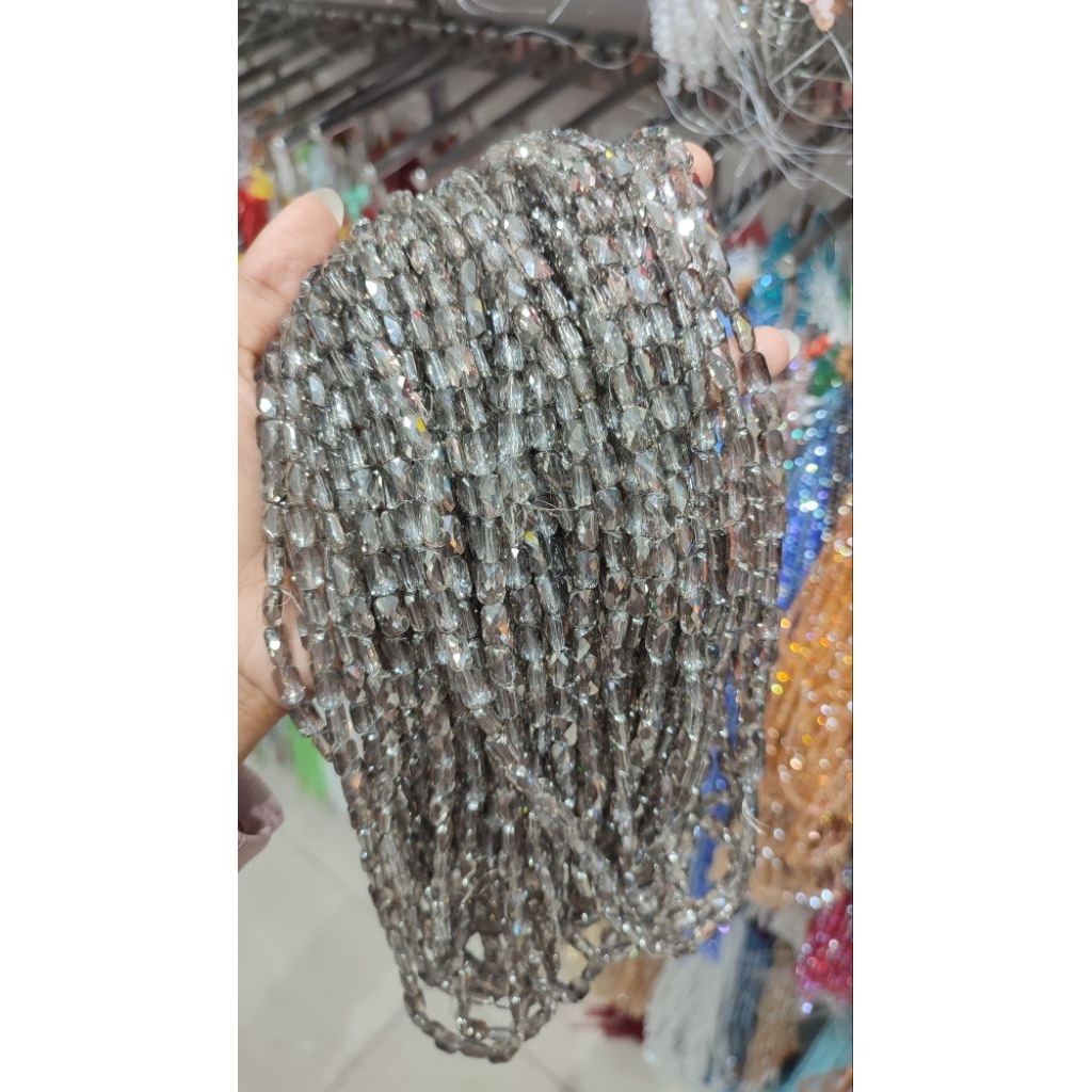 Manik Kristal Ceko Kualitas Premium Ceko A3 Kotak Gepeng Cutting Kilau Mewah Perkalung DIY Craft Pay
