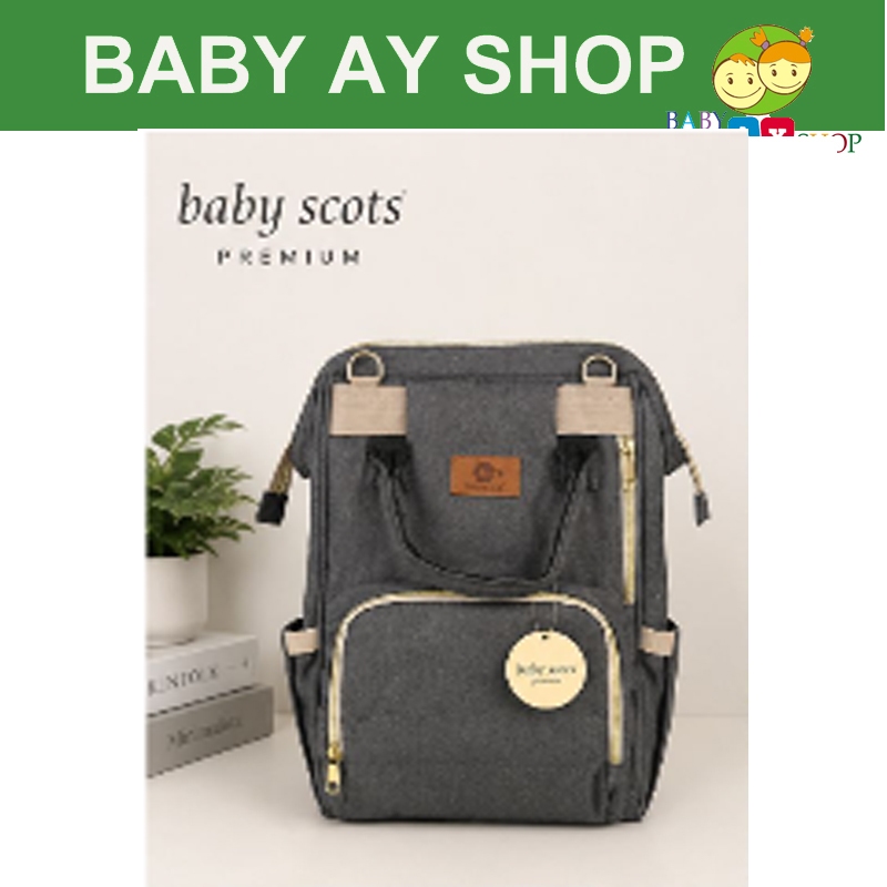 Baby Scots Tas Mommy Bag Ransel ukuran besar MB079 diaper bag platinum mommy bag MB079 tas bayi mult