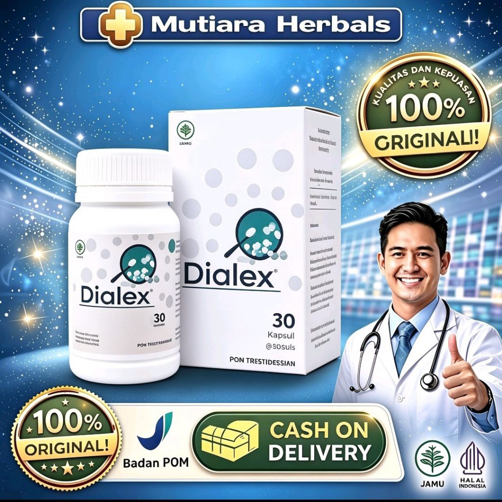 DIJAMIN ORI Obat Dialex Herbal Asli Original Obati Diabetes Basah Diabet Kering Menurunkan Gula