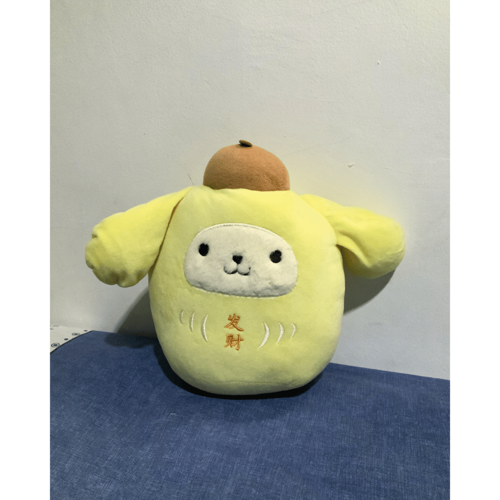 Boneka Pompompurin Lucky Plush Doll Kuning Preloved