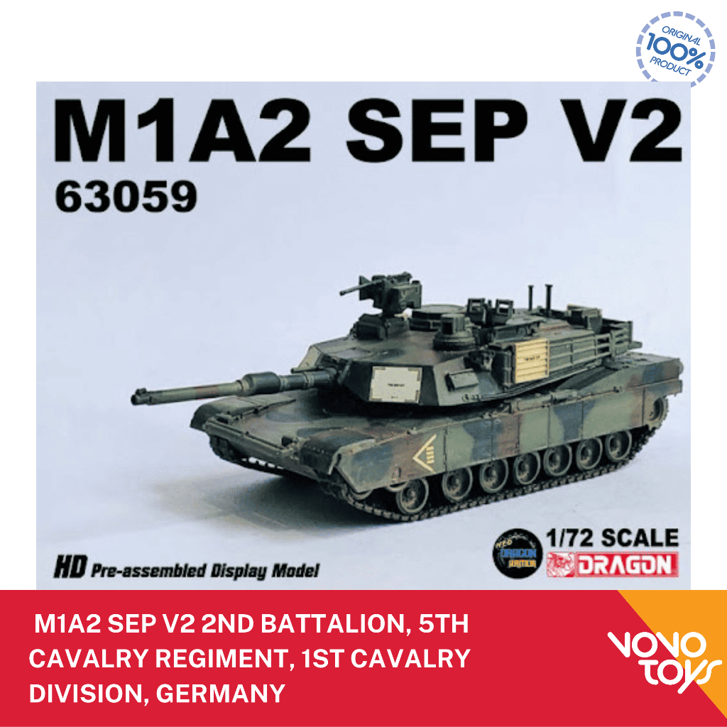 Miniatur Tank 1/72  M1A2 SEP V2 2nd Battalion, 5th Cavalry Regiment, 1st Cavalry Division, Germany