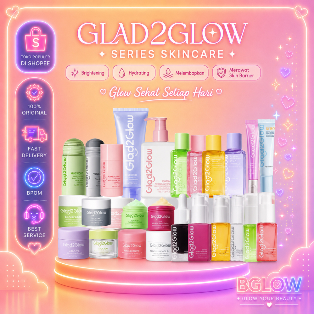 GLAD2GLOW  SERIES SKINCARE Micellar water | Toner | Serum | Moisturizer | Face Wash | Clay Mask | Cl