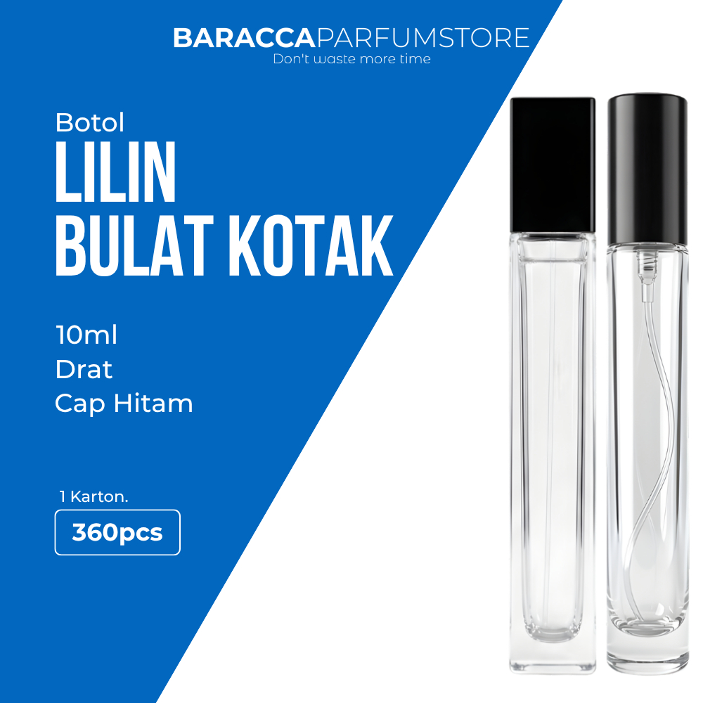 Botol Parfum Spray Kaca Hitam 10ML Bisa Grosir