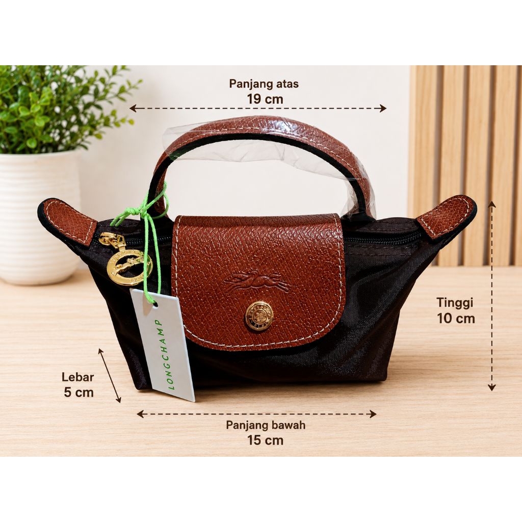 Handbag Mini Imut Chic Foldable Lc,Mini Luna Nylon Bag,Tas Mini Elegance Nylon Premium