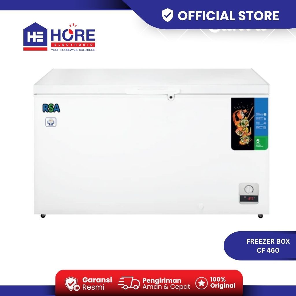 RSA FREEZER BOX CHEST FREEZER CF 460 KAPASITAS 400 LITER
